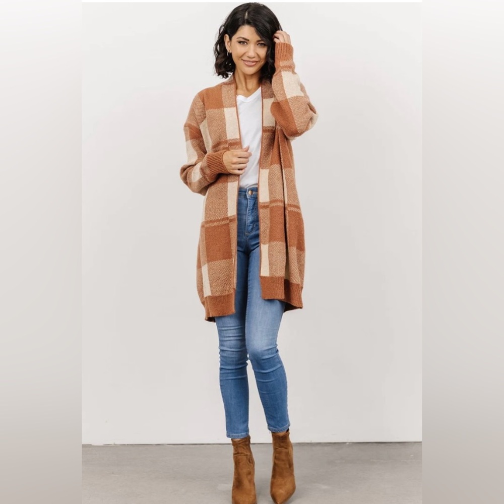 Baltic Born Rochester Plaid Cardigan - M